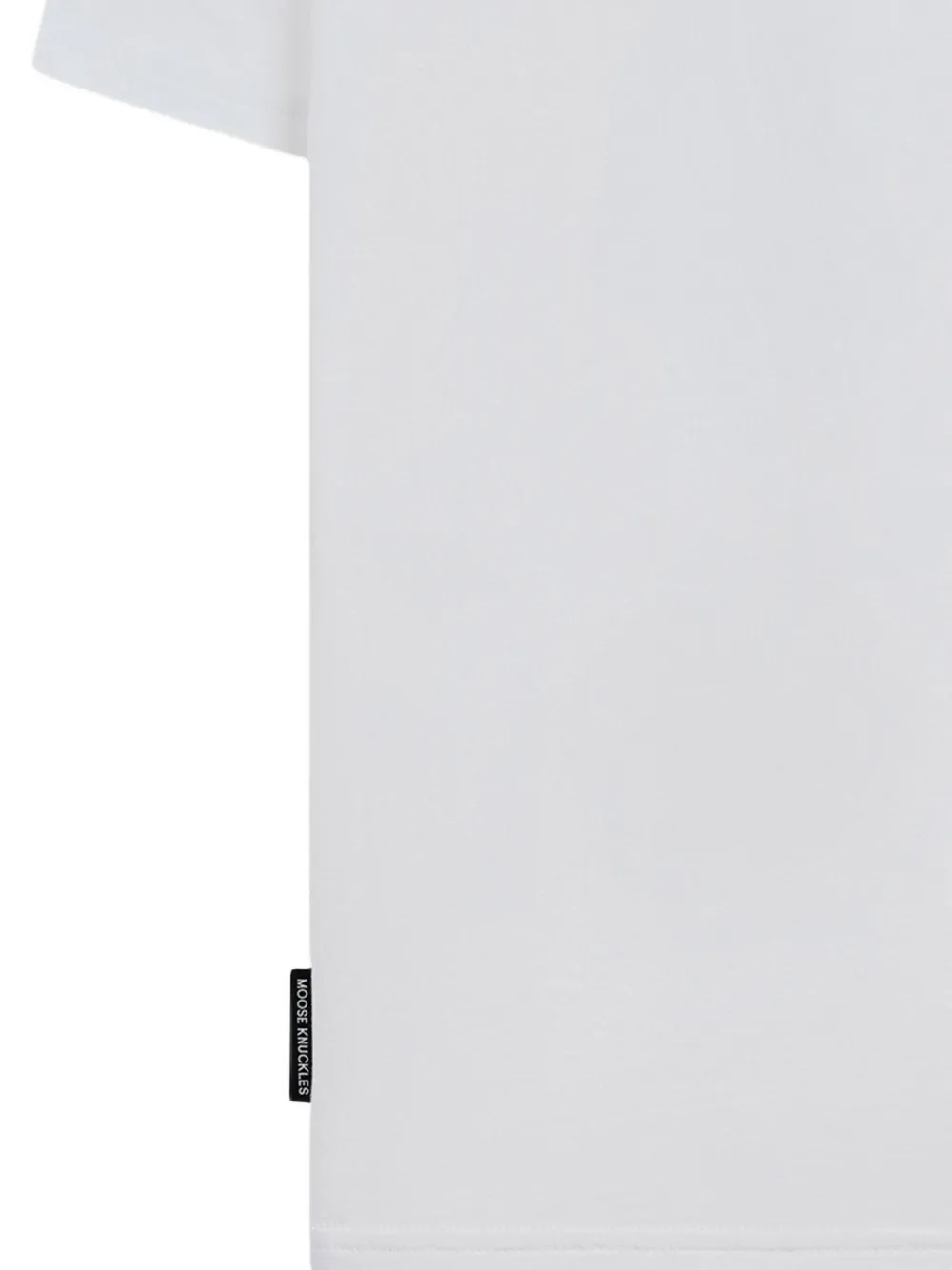 Moose Knuckles Chamblee Leaf Logo-graphic T-shirt In White