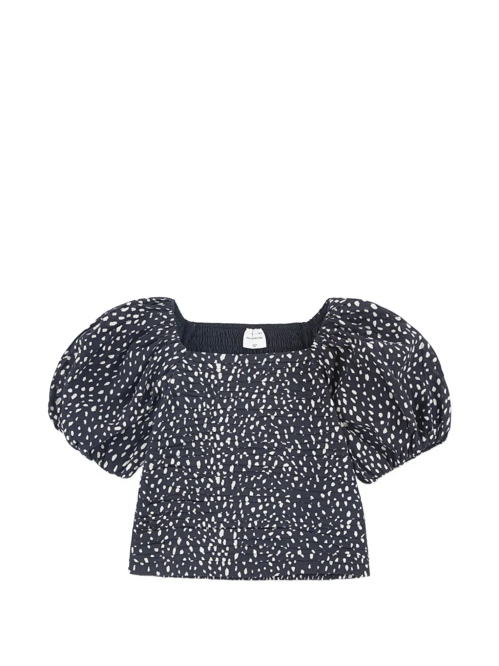 ABERCROMBIE FITCH KIDS smocked puff-sleeve blouse - Schwarz