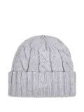 MC2 Saint Barth ribbed cable-knit beanie hat - Grey