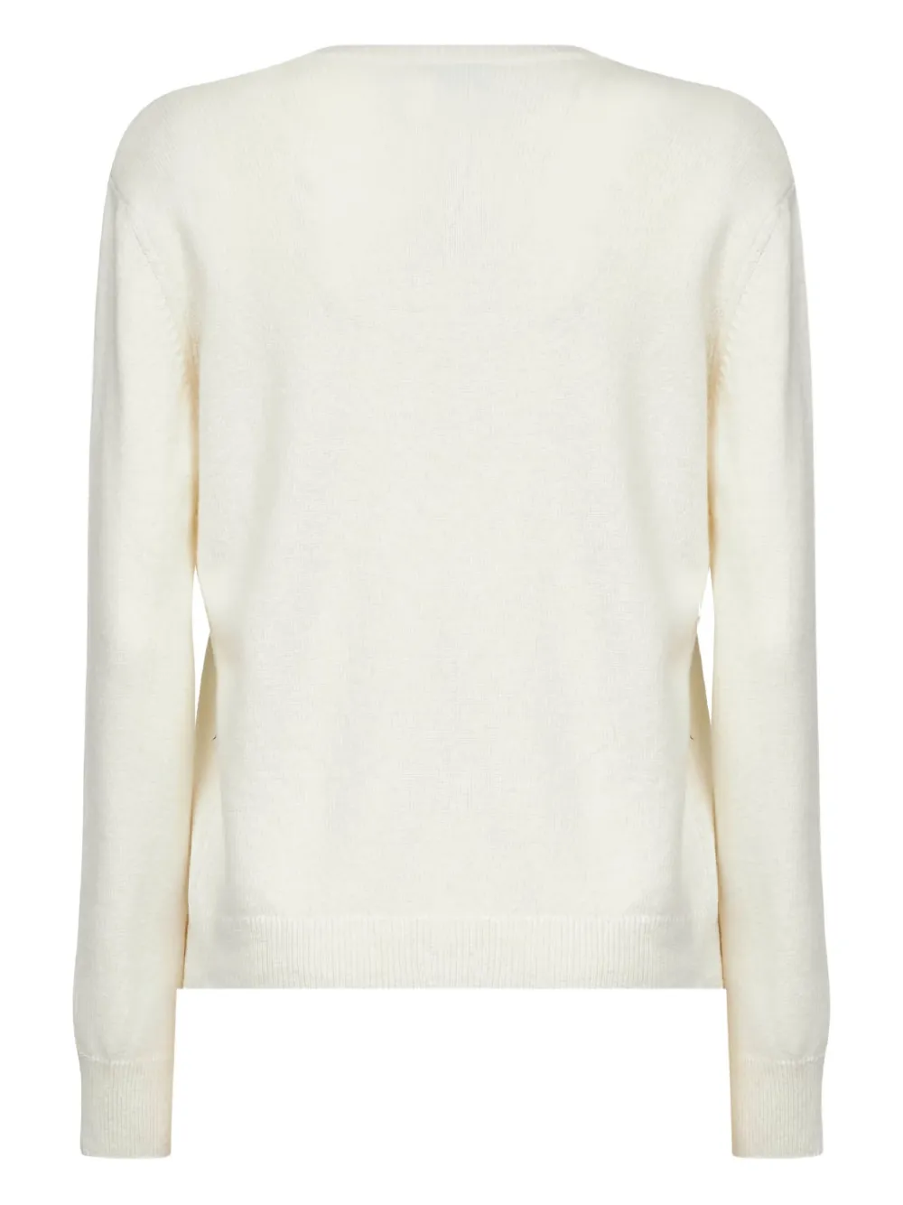 Mc2 Saint Barth New Queen-vacanze Di Natale Sweater Limited Ed. In White