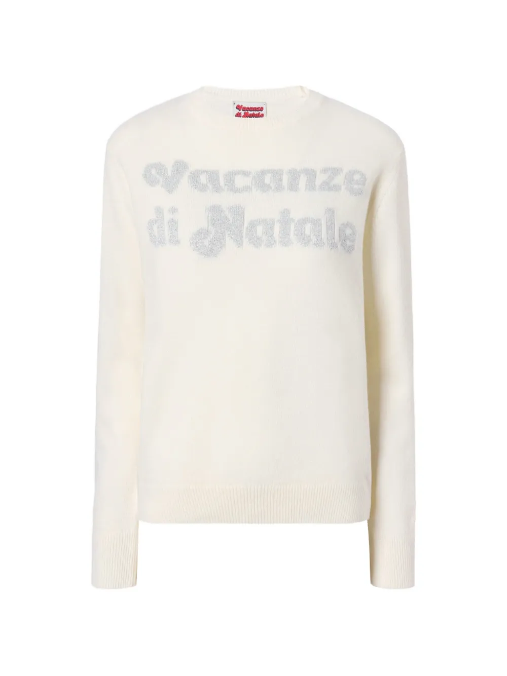 MC2 Saint Barth Trui met geborduurd jacquard Wit