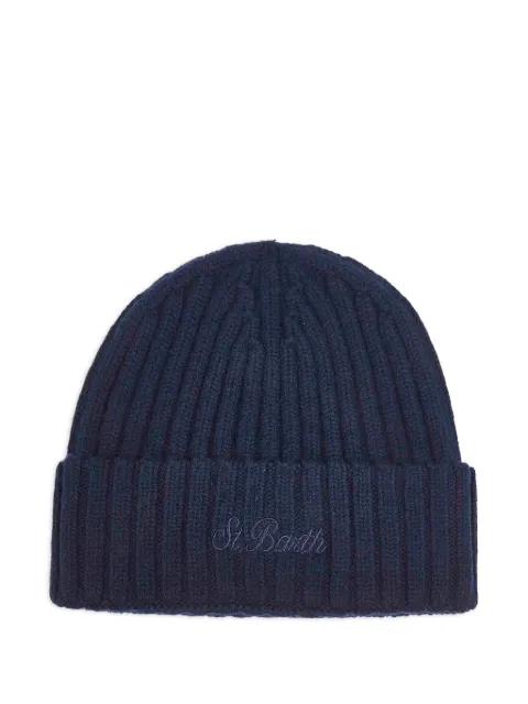 MC2 Saint Barth ribbed logo-embroidered beanies hat