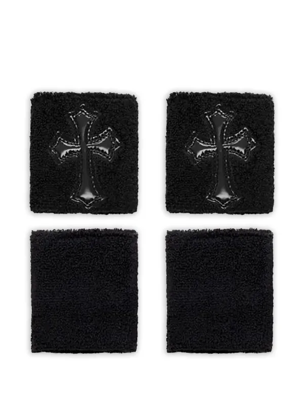 Chrome Hearts スウェットバンド Chrome Hearts クロス スウェットバンド セット | ブラック | FARFETCH JP