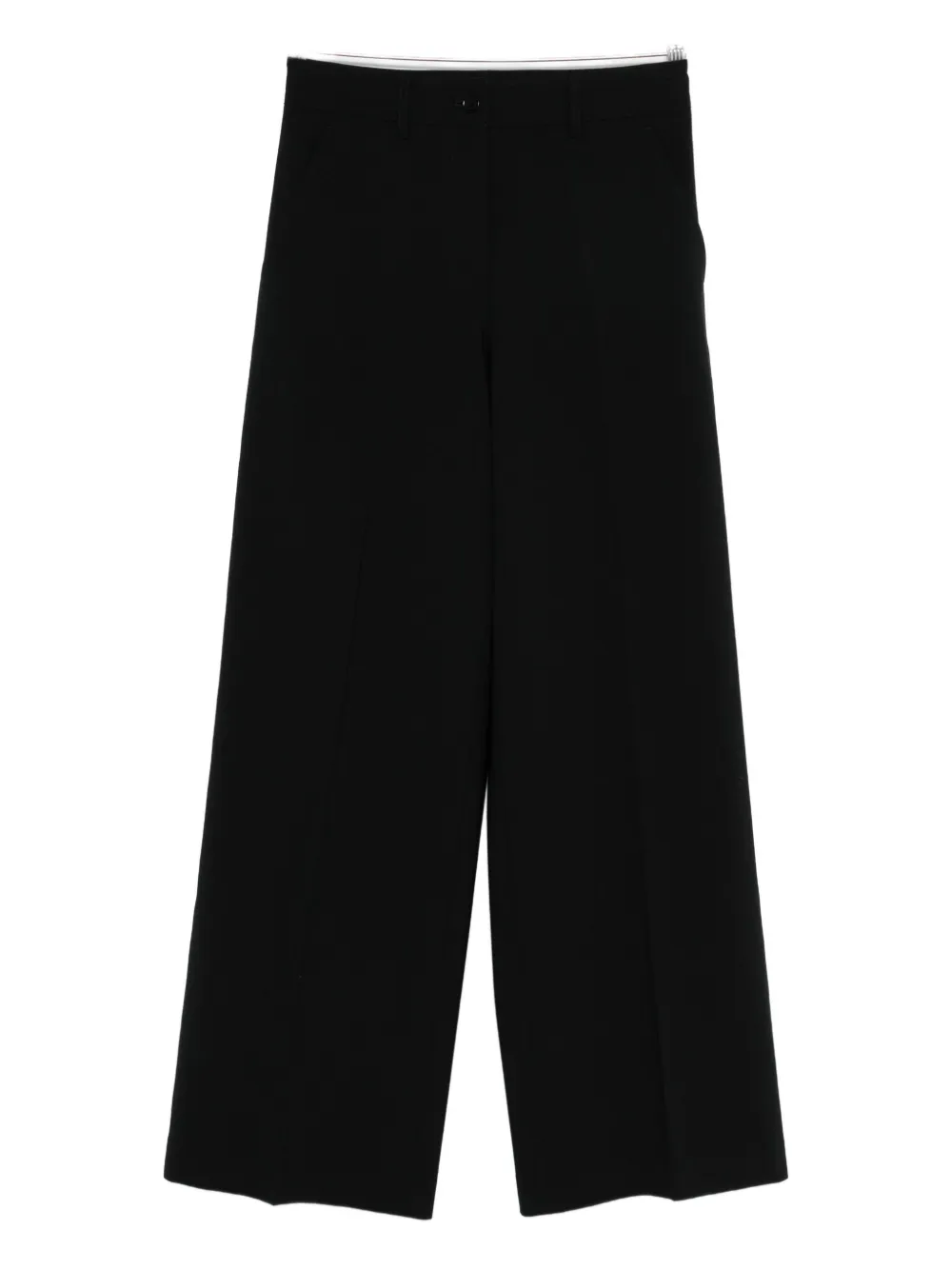 ASPESI high-waisted palazzo trousers | Black | Image 1