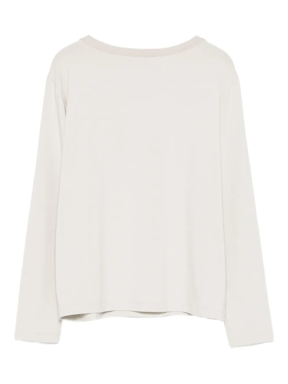 Le Tricot Perugia Blouse met boothals Beige