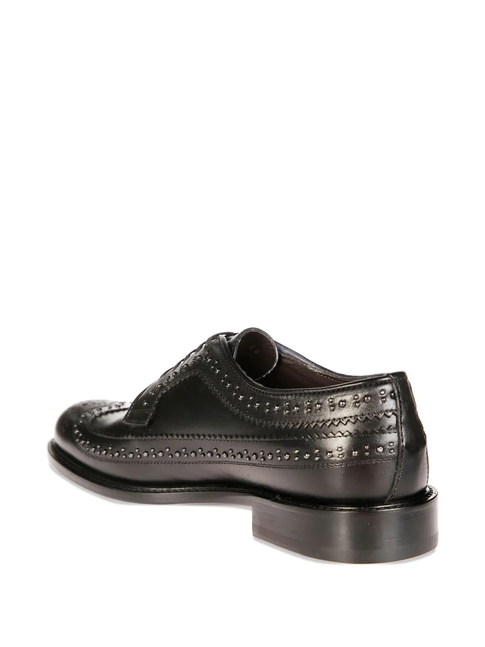 Morgillo Leather Derby Shoes In Blue