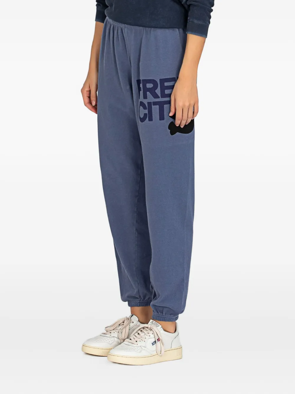 Freecity Logo-print Track Pants In Blue