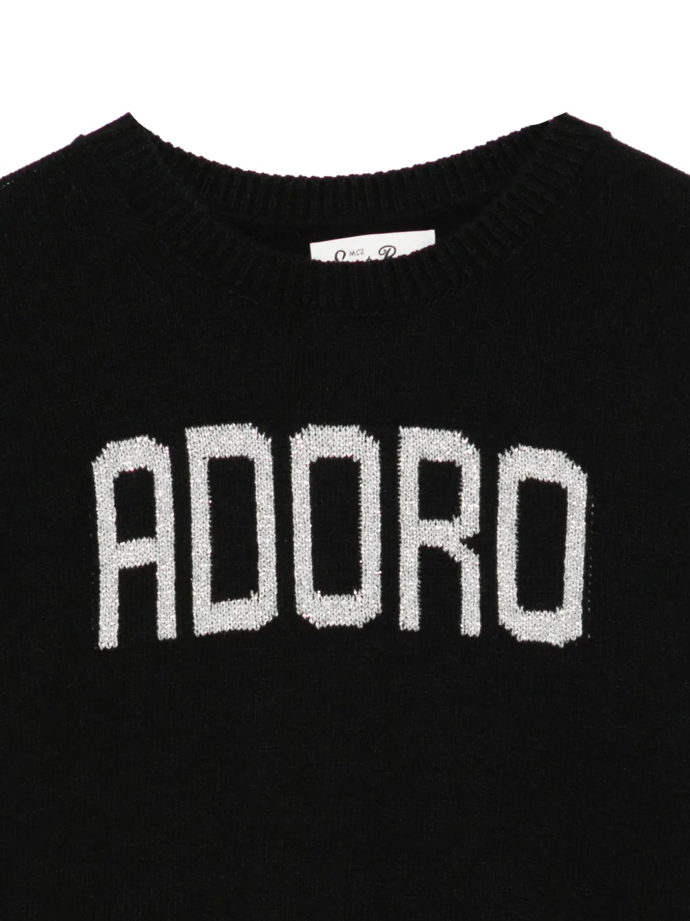 MC2 Saint Barth Kids Trui met ronde hals Zwart