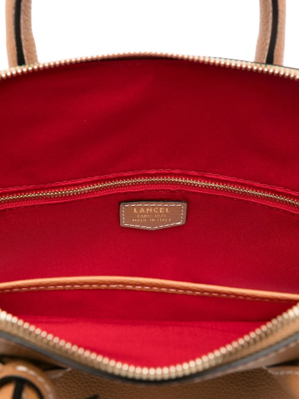 Lancel Belleville Tote Bag In Brown