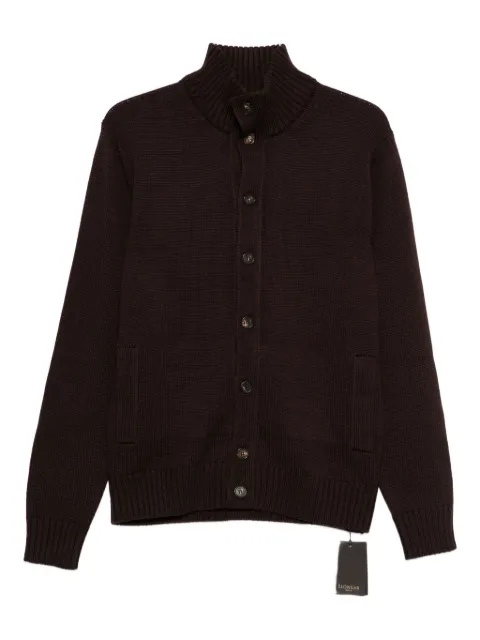 Zanone button-down high-neck cardigan
