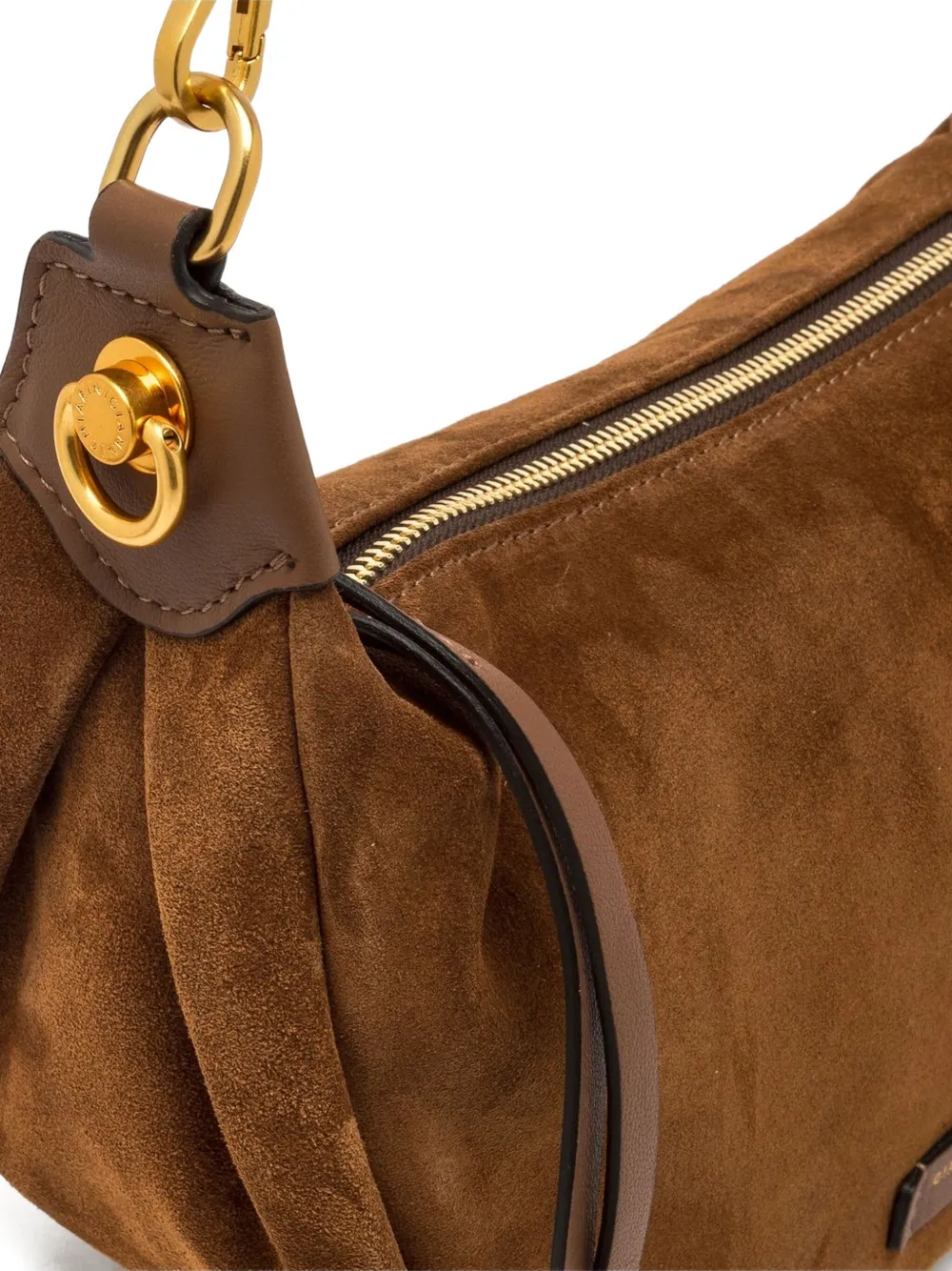Gianni Chiarini Aisha Zip-closure Shoulder Bag In Brown
