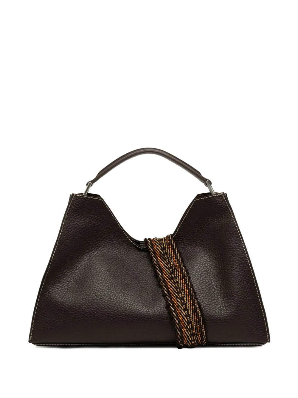GIANNI CHIARINI Aurora trapezoidal leather tote bag | Brown | Image 1