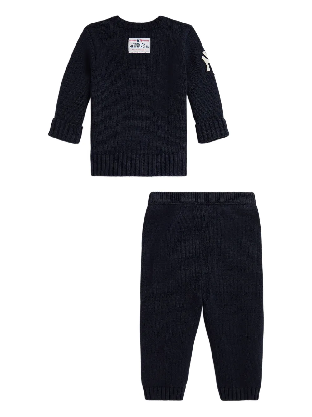 Polo Ralph Lauren Baby Boys 2-piece Crewneck Sweater And Pants Set In Black