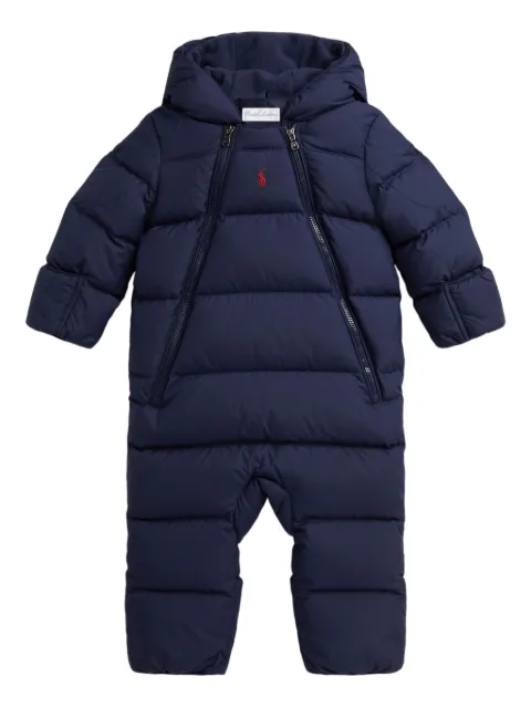 POLO RALPH LAUREN KIDS hooded zip snowsuits