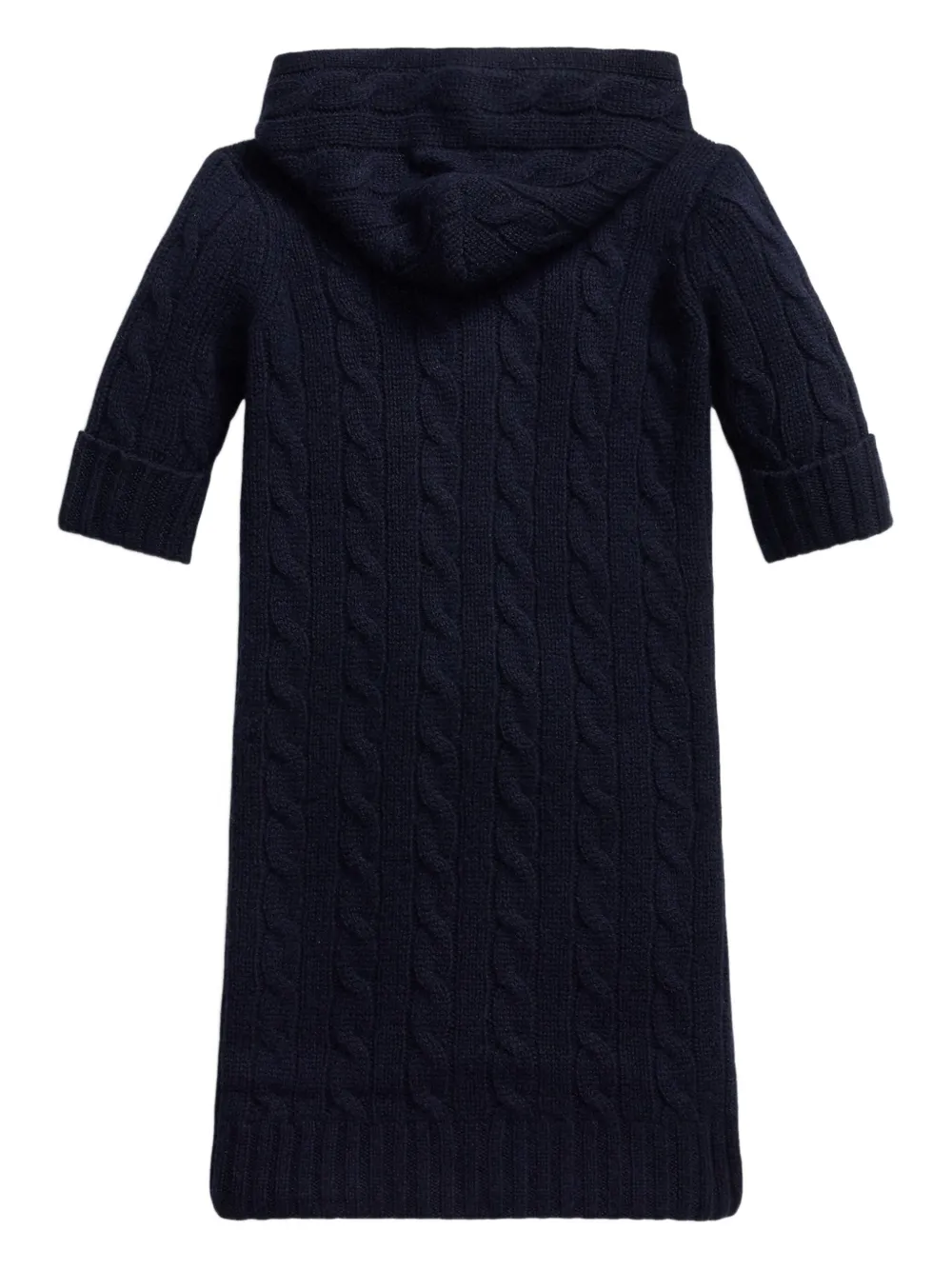 POLO RALPH LAUREN KIDS Kabelgebreide knoopsluiting Blauw