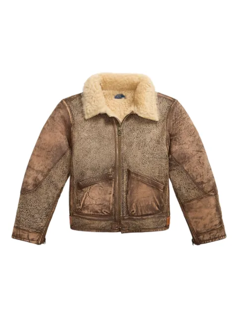POLO RALPH LAUREN KIDS chamarra bomber de lana