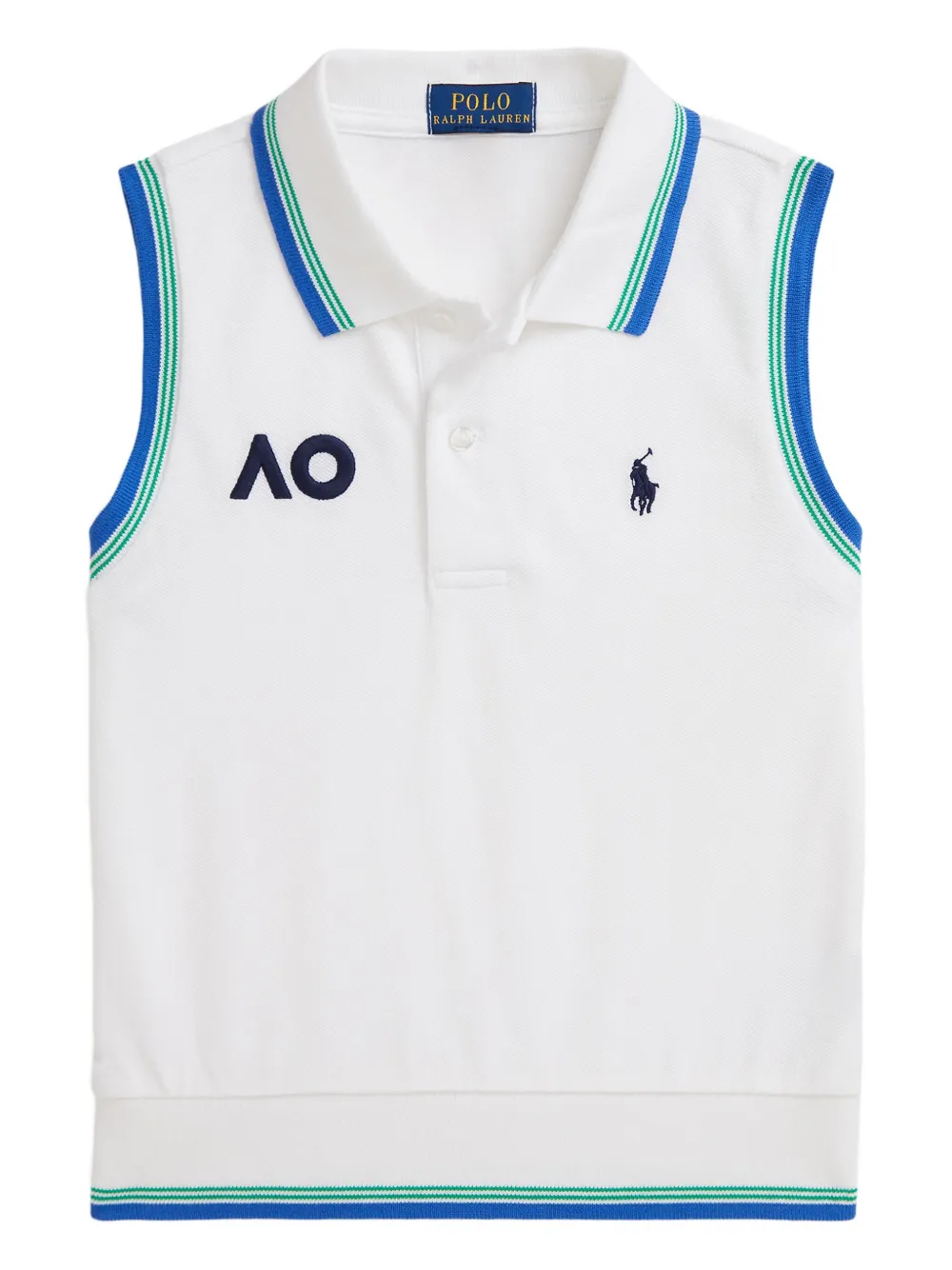 POLO RALPH LAUREN KIDS Polo smanicata - Bianco
