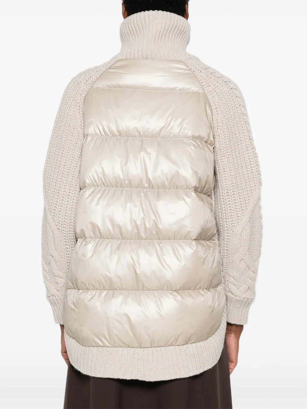 Herno Kabelgebreid jack Beige