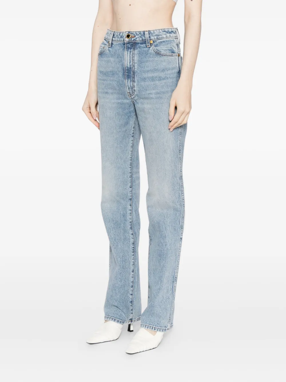 Khaite Danielle Jeans In Blue