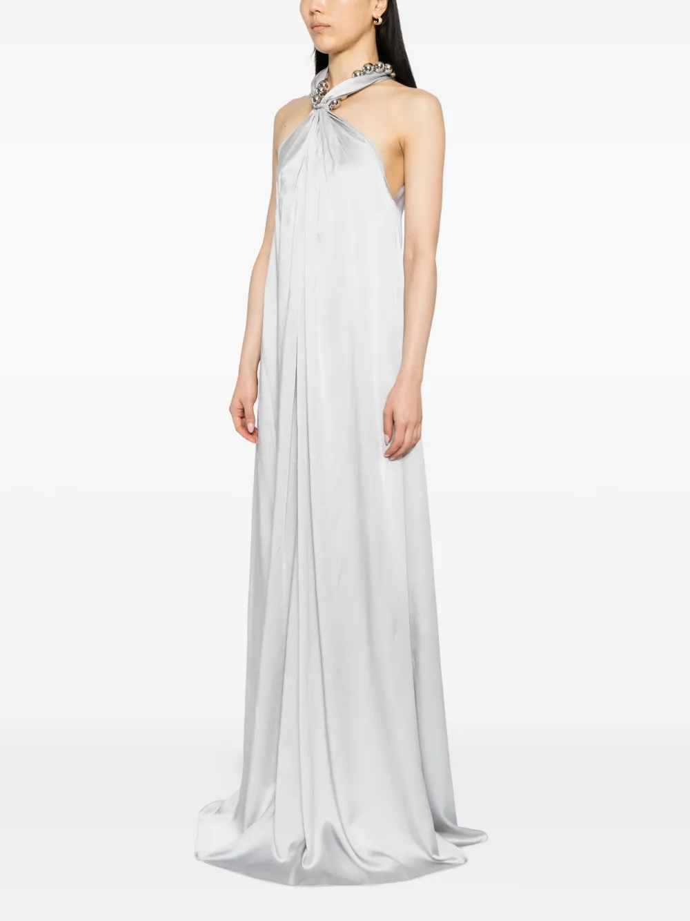 Stella McCartney Avondjurk verfraaid met kralen Grijs