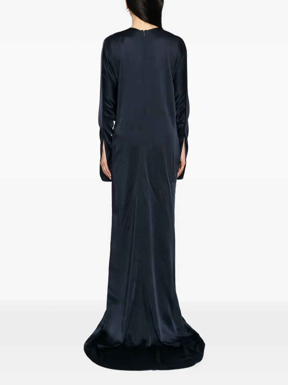 Stella McCartney Satijnen avondjurk Blauw