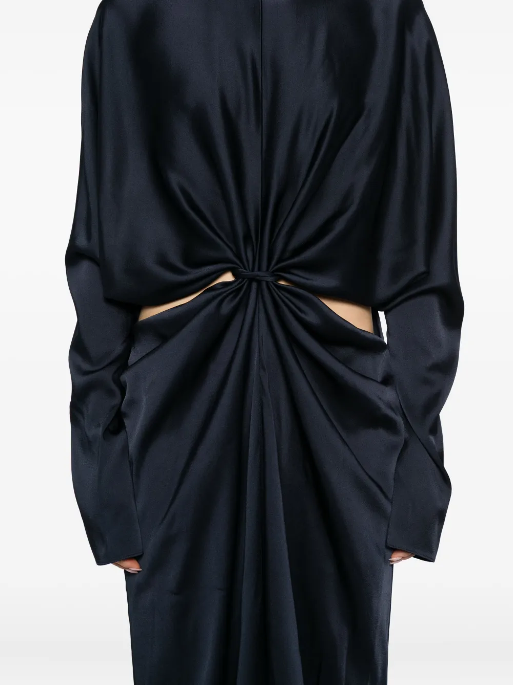 Stella McCartney Satijnen avondjurk Blauw