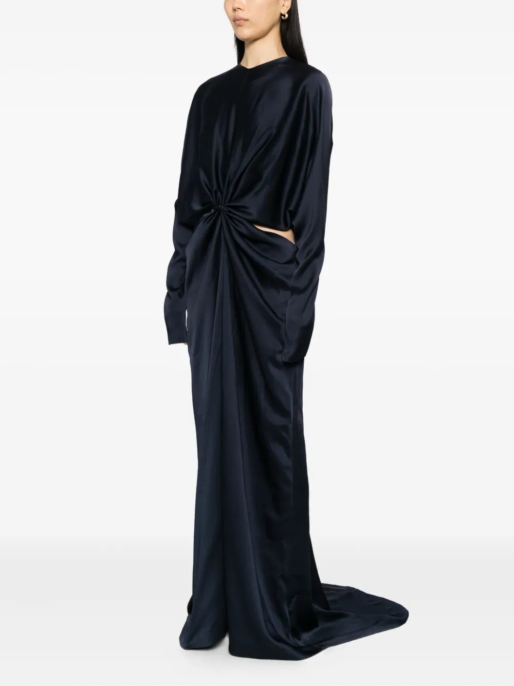 Stella McCartney Satijnen avondjurk Blauw