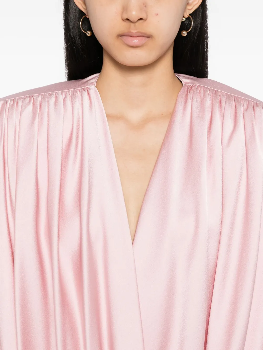 Stella McCartney Gedrapeerde mini-jurk Roze