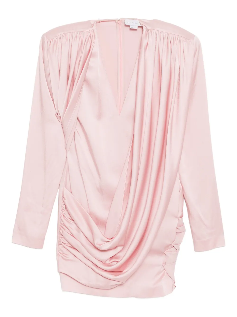 Stella McCartney Abito corto drappeggiato - Rosa