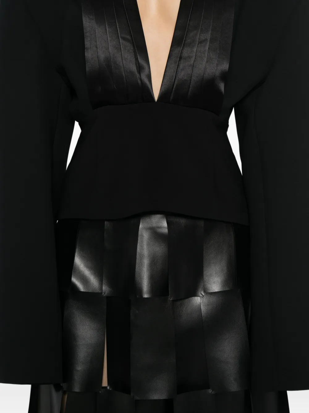 A.w.a.k.e. Cummerbund Top In Black