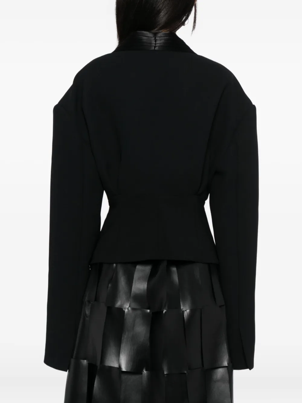 A.w.a.k.e. Cummerbund Top In Black