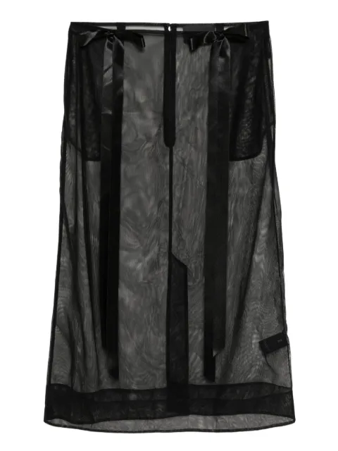 Simone Rocha ribbon-embellished skirt