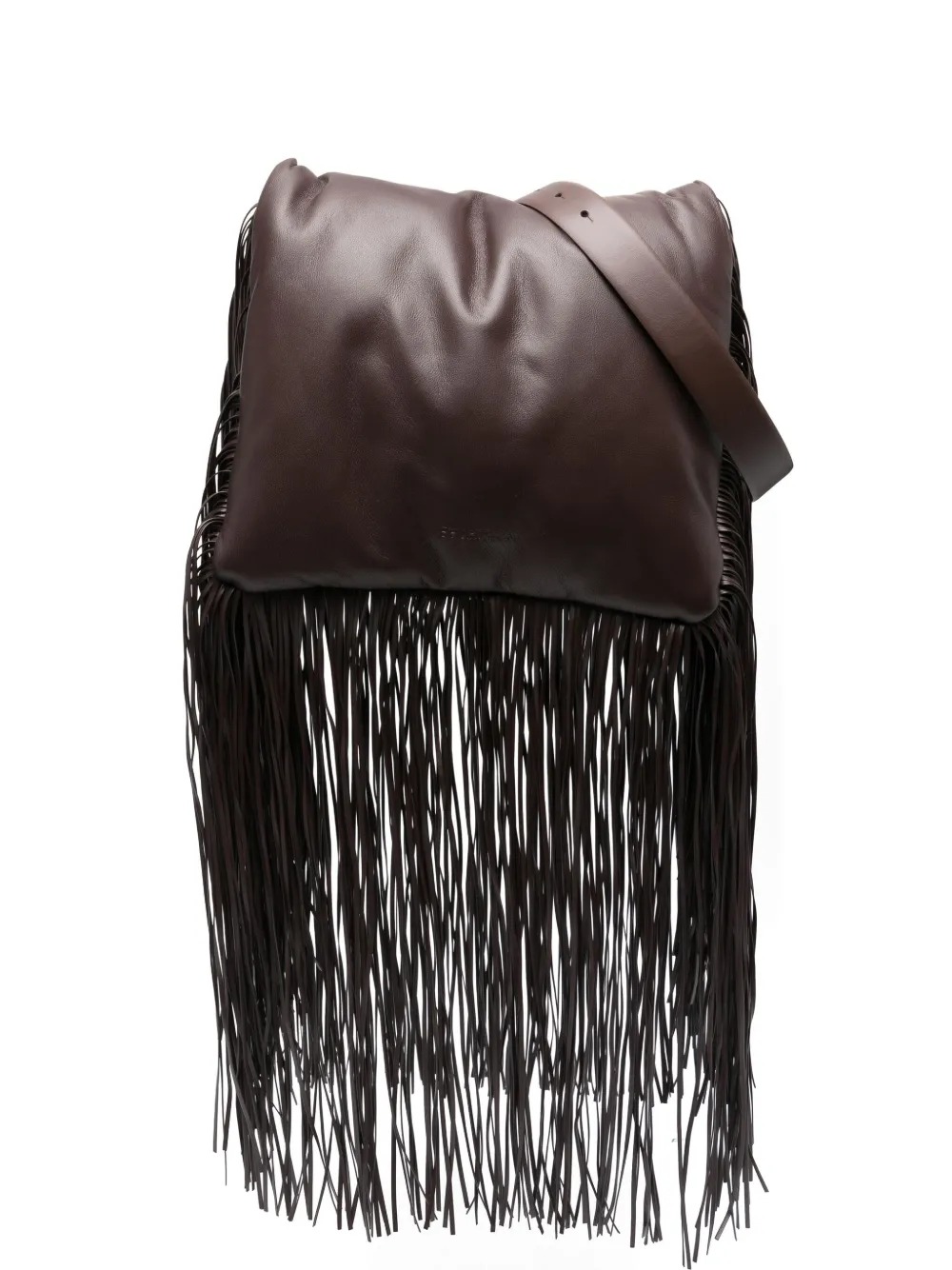 Sportmax Fringed Clutch Bag In Brown
