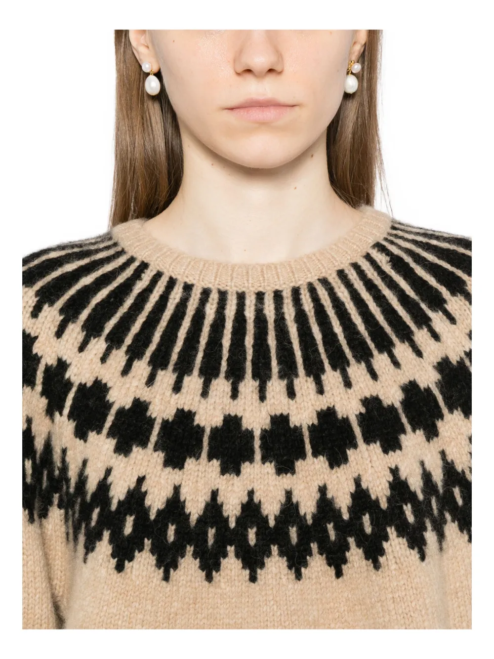 Nili Lotan Alena trui Beige