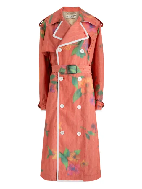 S.S.DALEY Edna floral belted trench coat