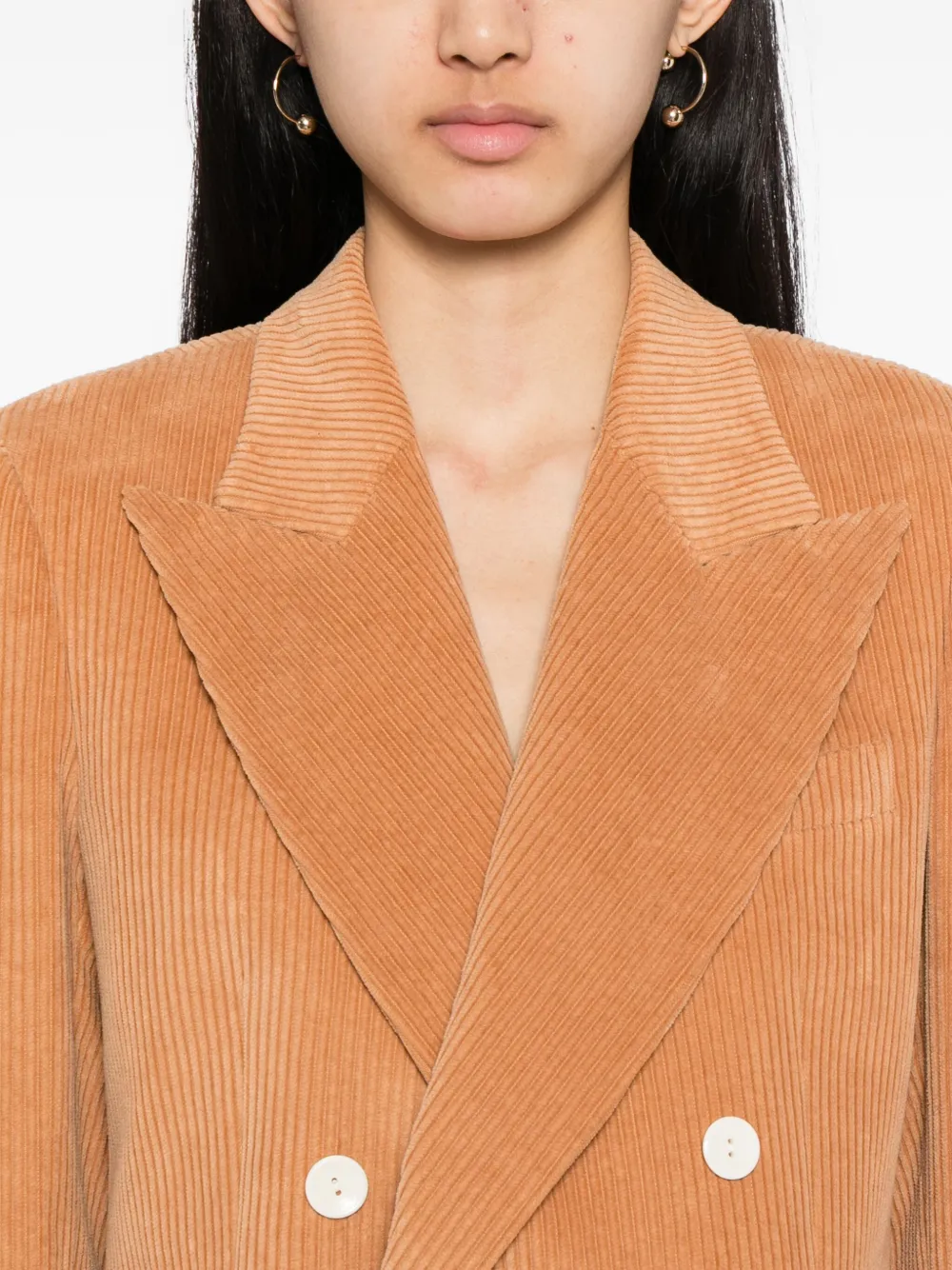 S.s. Daley Sylvia Double Breasted Jacket In Orange