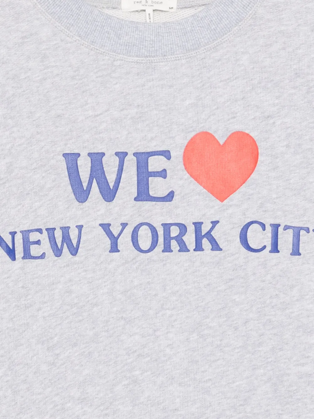 rag & bone Sweater met tekst Grijs