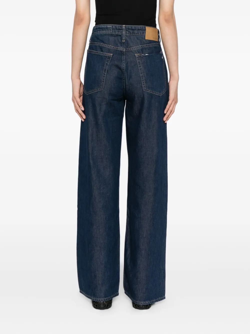 Rag & Bone Logan Wide Leg Jeans In Blue