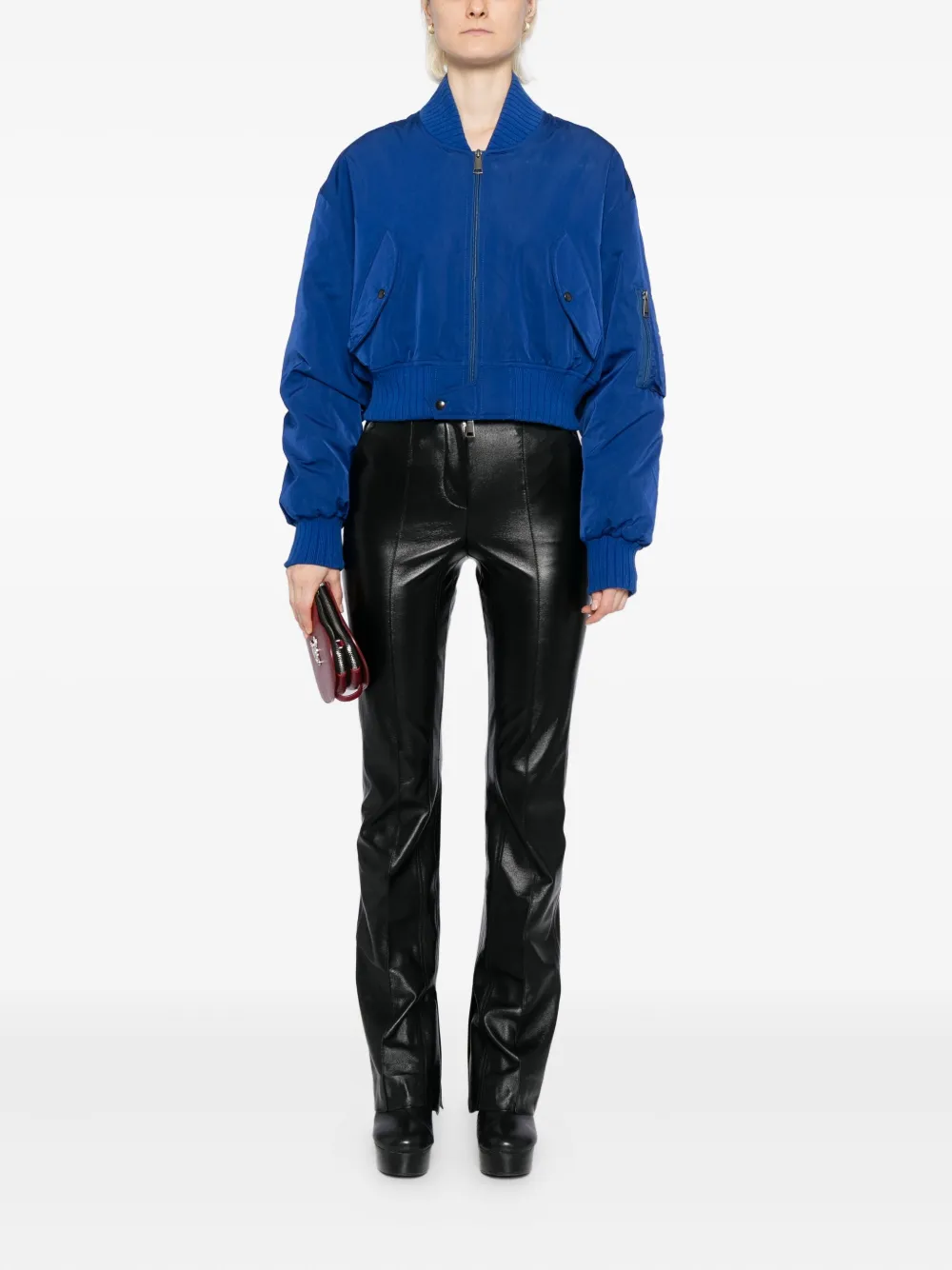 Vivienne Westwood Bernardo Bomber Jacket In Blue