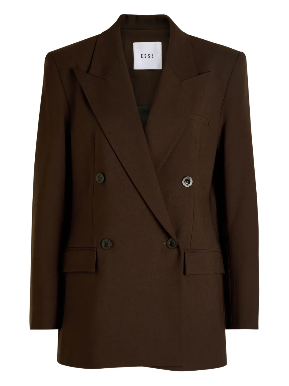 Esse Studios Onus double-breasted blazer | Brown | Image 1