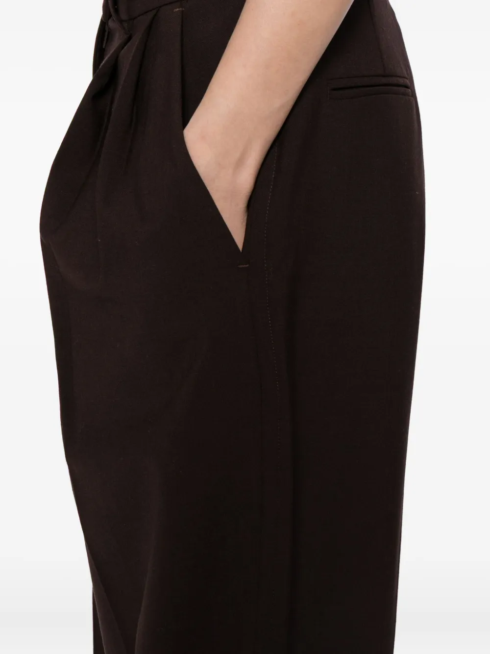 Esse Studios Onus Tailored Trouser In Brown