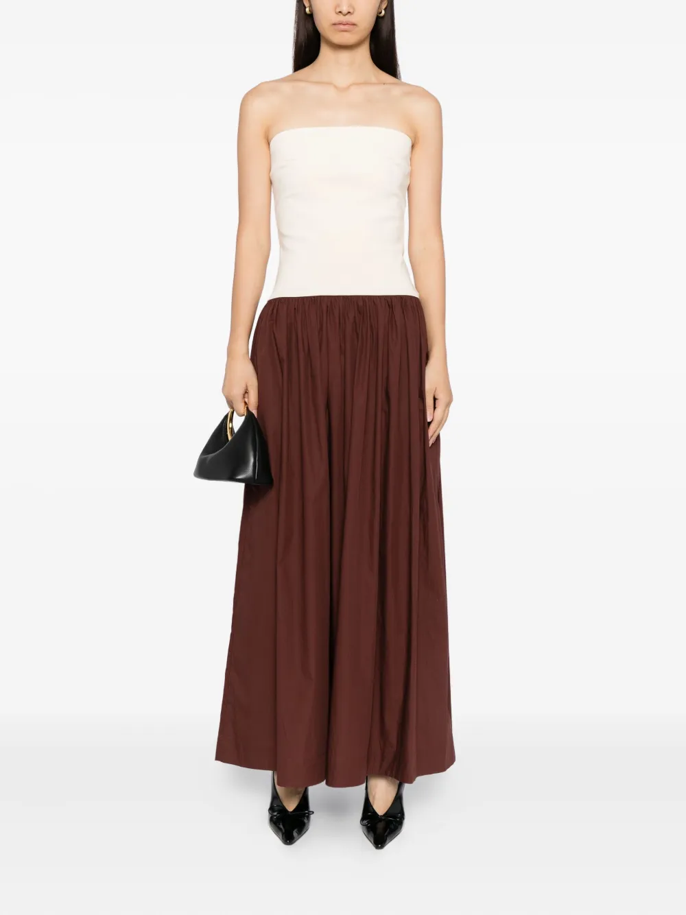 Esse Studios Katoenen gebreide jurk - Beige