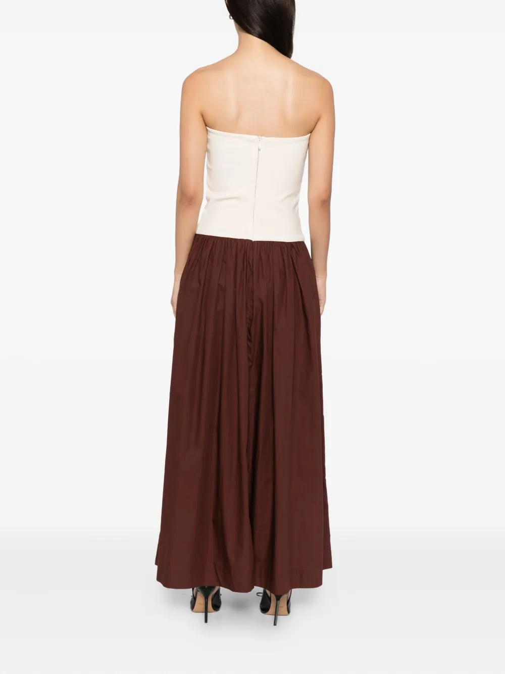 Esse Studios Katoenen gebreide jurk Beige