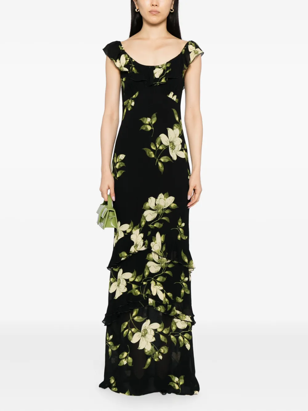 Reformation Tripoli jurk - Zwart