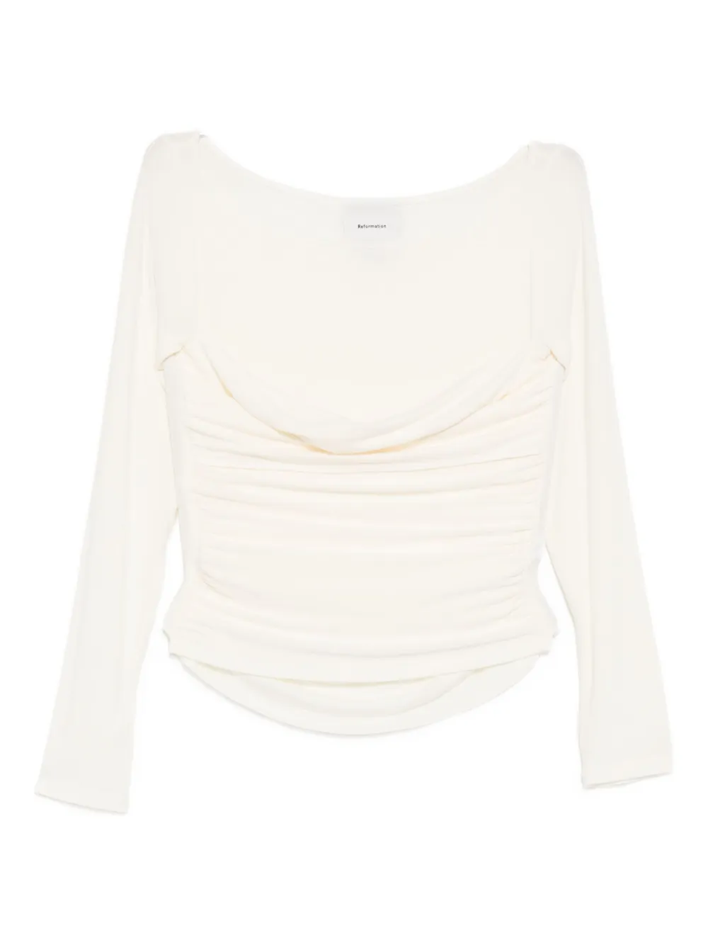 Reformation Julian Knit Top In Gray