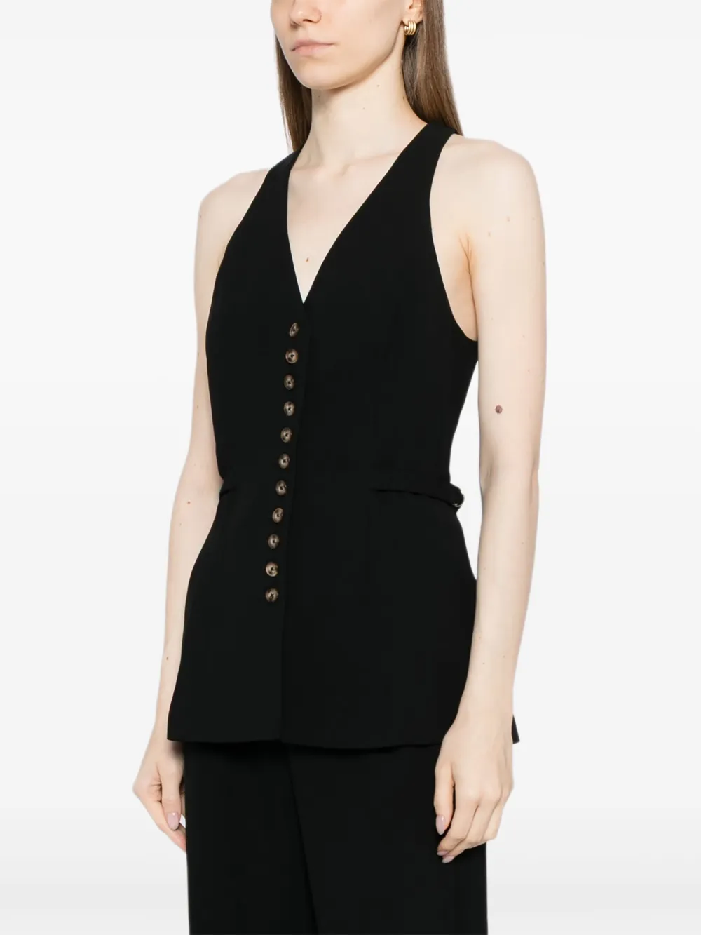 Reformation T-Rowe top Zwart