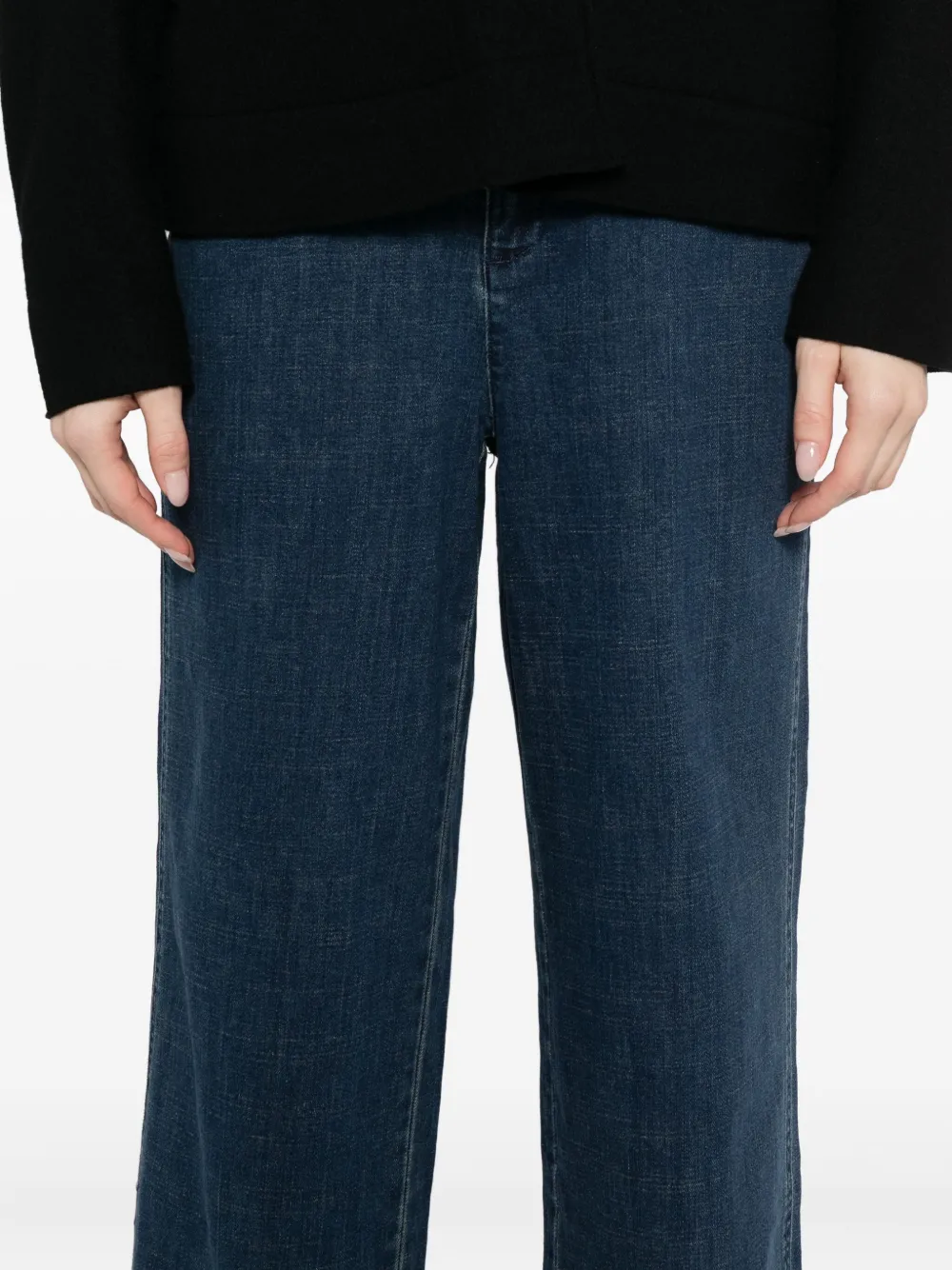 Eileen Fisher Wide-leg Jeans In Blue