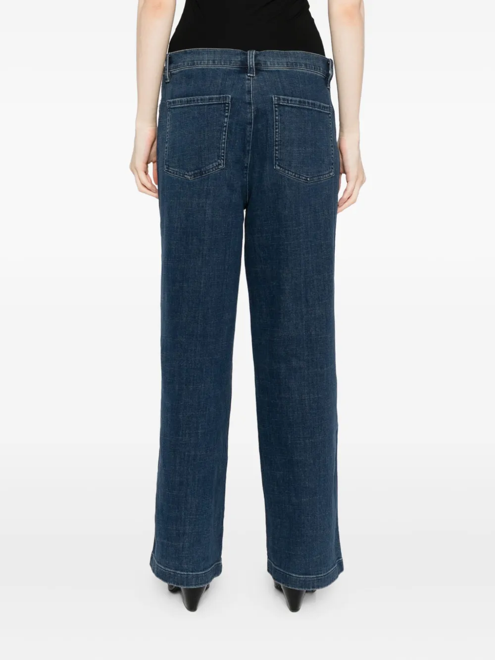 Eileen Fisher Wide-leg Jeans In Blue