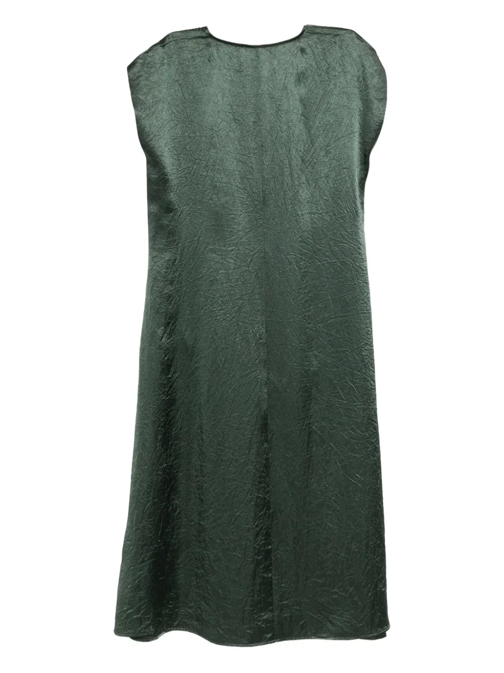 Eileen Fisher Satijnen midi-jurk - Groen