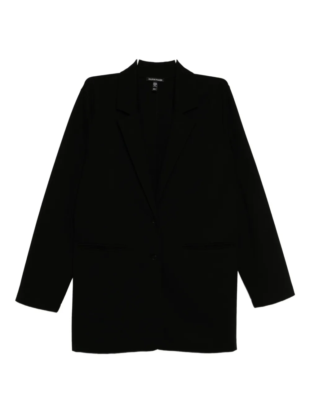 Eileen Fisher Single-breasted Blazer In Black